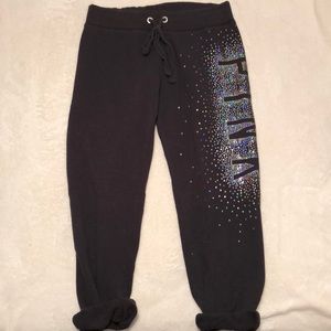 PINK Victoria's Secret Pants - PINK Victoria’s Secret Cropped Sweatpants PINK Victoria's Secret Pants - PINK Victoria’s Secret Cropped Sweatpants